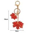 thumbnail image 3 of Kkkded Rhinestone Keychain Maple Leaf Pendant Keychain with Sparkling Rhinestones - for Car and Backpack, 3 of 7