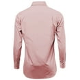 thumbnail image 3 of Men's Classic Fit Long Sleeve Wrinkle Resistant Button Down Premium Dress Shirt (New Pink, 4XL), 3 of 4