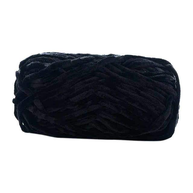 Hilo de lana grueso BLESIY 6mm Negro