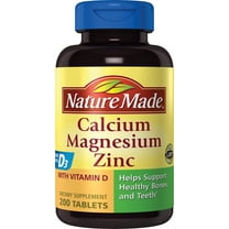 Nature Made Calcium Magnesium Zinc with Vitamin D3 Tablets, Dietary Supplement, 330 Count
