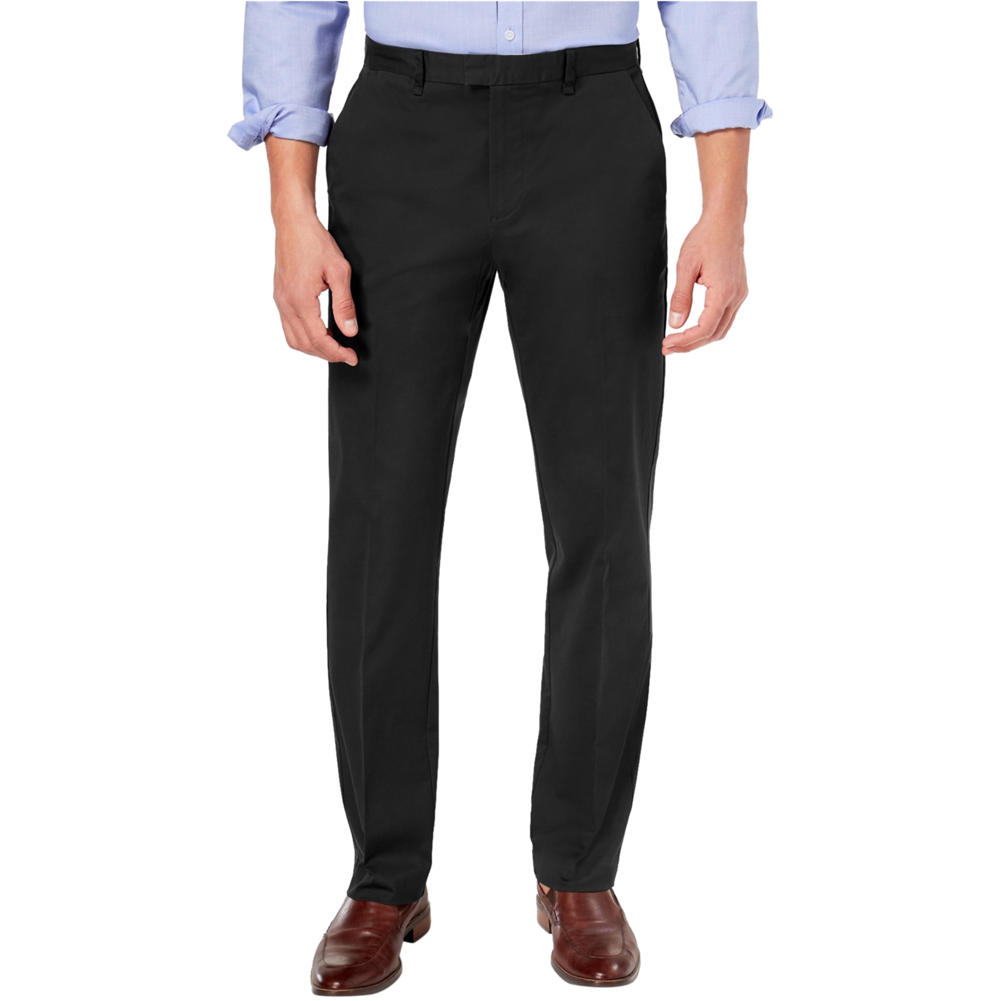 Calvin Klein Calvin Klein Mens Straight Fit Dress Pants Slacks, Black