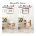 thumbnail image 6 of 2 Pieces Bamboo Nightstand Sofa Table with Storage Shelf, 6 of 9