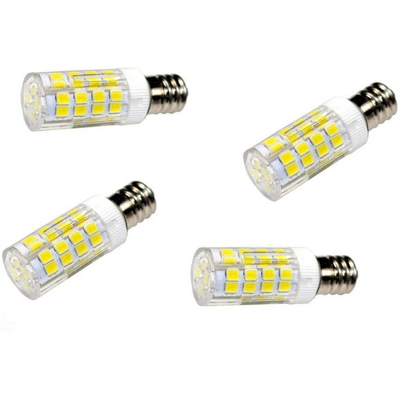 HQRP 4-Pack E12 110V LED Light Bulb Cool White сompatible with Janome (New Home) 105 / 1508 / 3123 / S650 Sewing Machine