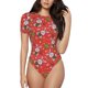 thumbnail image 1 of Balery Cute Christmas Bunny Body de cuello redondo de manga corta para mujer Tops de manga corta Tops básicos-X-Large, 1 of 7