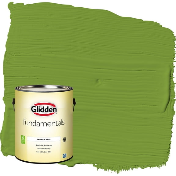 Glidden Fundamentals Antique Moss / Green Flat Interior Paint, 1 Gallon