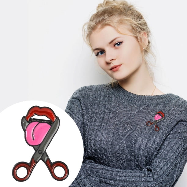 Broches para mujer, divertidos broches de cuello, broche de parodia, alfileres de aleación, alfileres de chal para mujer, regalo, joyería, ropa, adorno, broche.