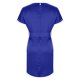 thumbnail image 4 of Vestido de Manga Corta para las Mujeres, Color Sólido Encaje Hasta Cintura Retracta Satén Tenedor Dividido, Cuello Redondo Midi, 4 of 8