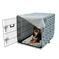 thumbnail image 2 of Airplane Dog Crate Cover, Different Types of Cartoon Aircraft Floating in Blue Sky with Sky Diving People, Easy to Use Pet Kennel Cover for Medium Large Dogs, 35" x 23" x 27", Multicolor, by Ambesonne, 2 of 6