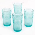 thumbnail image 1 of The Pioneer Woman 16-Ounce Emboss Glass Tumblers, 1 of 3