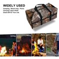 thumbnail image 3 of Portador de leña para leña con asas, bolsa plegable impermeable de tela Oxford para leña para transporte de madera 24*11,8*9,8 pulgadas (camuflaje), 3 of 4
