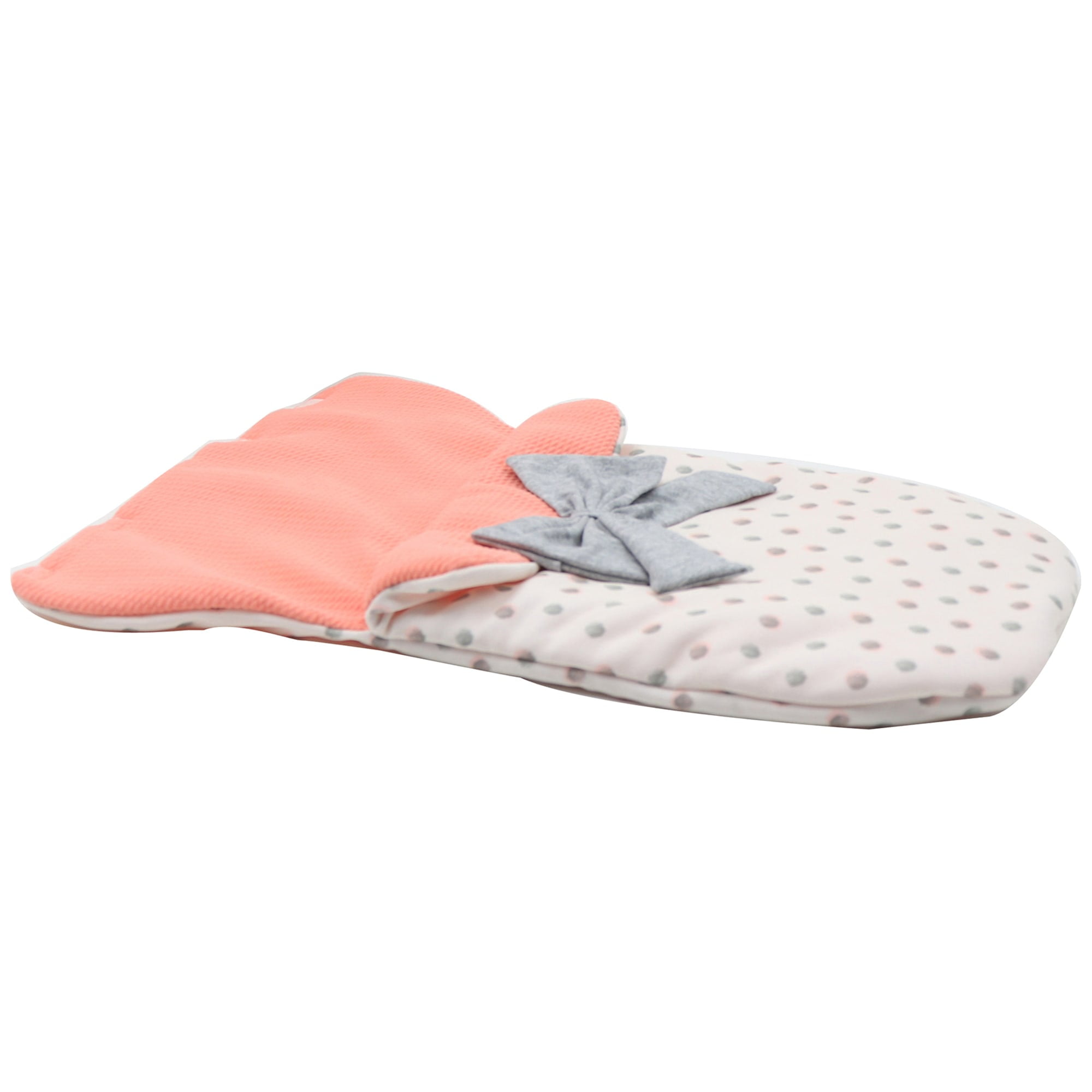 Dream Collection: My Dream Baby - 13" Bunting Baby Doll - Peachy Pink-Gray Outfit, Soft Sleeping Bag, Toy Pacifier, Hard Body, Nap Time Play, Kids 2+