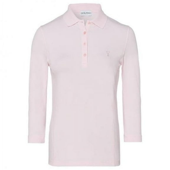 Golfino Milena 3/4 Sleeve Ladies Performance Golf Polo With UV Protection size 2 (extra extra small)