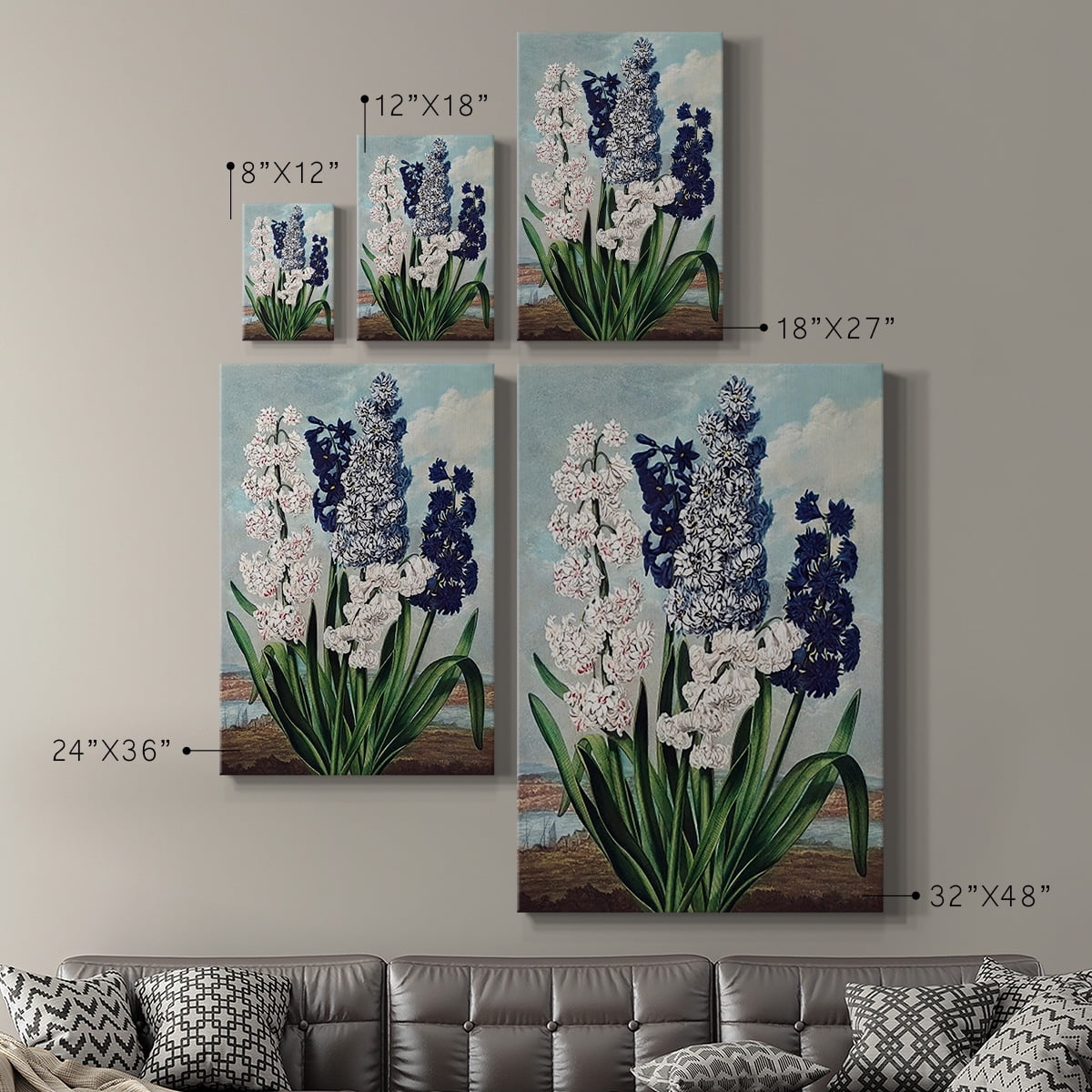 Temple of Flora XII Premium Gallery Wrapped Canvas - Ready to Hang