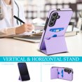 thumbnail image 5 of Allytechgroup Wallet Case for Samsung Galaxy S24 FE with Credit Card Slot, PU Leatehr Phone Case with Stand RFID Blocking Shockproof Back Cover for Samsung Galaxy S24 FE for Women Men, Lightpurple, 5 of 5