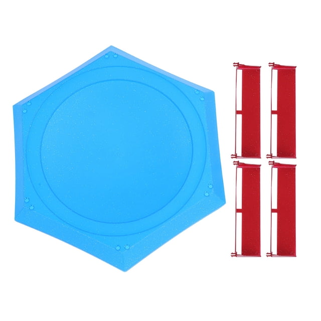 Burst Gyro Arena Disk Emocionante Duel Spinning Top Dreidel Accesorio de juguete Regalo para niños (Azul brillante)