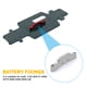 thumbnail image 3 of RC Coche Sujetador de batería Solución Simple Metal Metal Cars con control remoto Ajuste Reemplazo de herramientas Reemplazo para K989 284131 MINI-Q9 Silver Speravity FN009815-04, 3 of 7