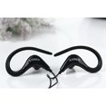 thumbnail image 2 of sweethay Auriculares deportivos con gancho para la oreja de 3,5 mm con micrófono para auriculares estéreo para teléfonos móviles inteligentes Teléfono y Comunicación Negro, 2 of 8