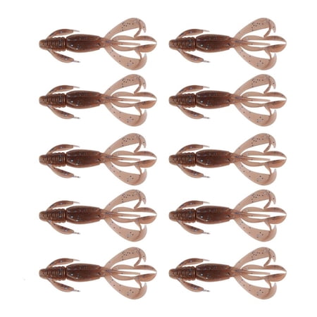Youthyao 10Pcs Soft Fishing Lures Artificial Swimbait Floating Shrimp Crawfishes Lure for Outdoor Fishing Easy to Use