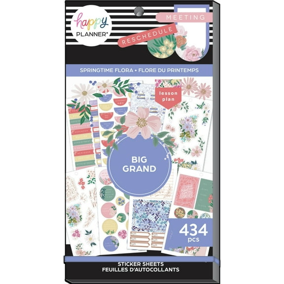 Happy Planner Sticker Value Pack 30/Sheets-Springtime Flora