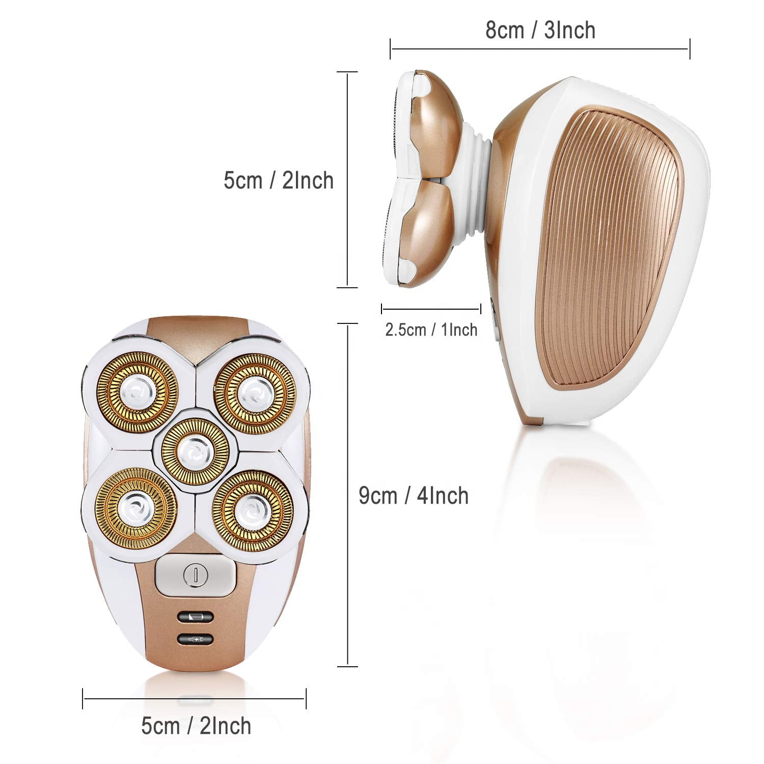 Women's Waterproof, Painless Electric Shaver, Trimmer & Epilator for Face, Body, Arm & Underarms with Bikini Trimmer Razor