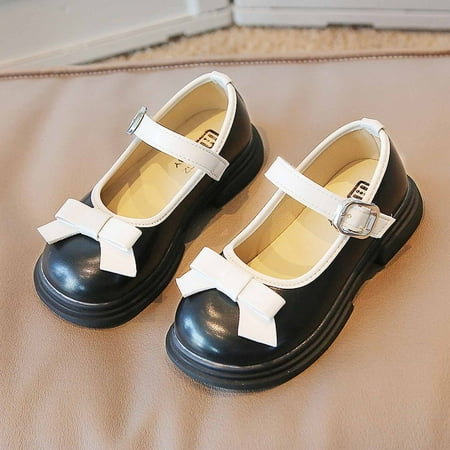 

QISIWOLE Baby Girls Mary Jane Flats with Bowknot Ballet Slippers Toddler First Walkers Infant Princess Wedding Christmas Dress Shoes