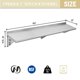 thumbnail image 3 of Estante de acero inoxidable 30 x 152 cm 142 kg estantería flotante comercial para restaurante cocina hogar hotel, 3 of 7
