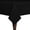 Black, variant on Ultimate Textile Cotton-feel 45 x 45-Inch Square Fine Dining Tablecloth