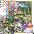 thumbnail image 1 of ZQS918-AB Diamante AB parcial Diamante Paisaje pastoral Serie paisaje Diamante Resina 40 * 55 CM Tamaño del lienzo 45 * 60 CM, 1 of 9