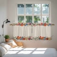 thumbnail image 3 of Colorful Roses Floral Tier Curtains 24 Inch Length, Farmhouse Spring Flowers Vintage Cafe Short Curtains for Bathroom Over Sink, Small Kitchen Curtain Light Filtering Drapes 2 Panels 27.5"Wx24"L, 3 of 8