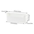 thumbnail image 2 of 9.65''x3''x3.74'' Plastic Adhesive Mount Cabinet Door Organizer Bins Clear Wall Mounted Storage Organization Container Makeup Shelves Hanging Basket for Kitchen, Bathroom, shoe rack vertical, 2 of 3