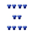 thumbnail image 3 of Redempat Enhanced Performance M10x25 Rearview Mirrors Thread Hole Plug Screw Bolts Blue Positive 10mm 5Set, 3 of 6