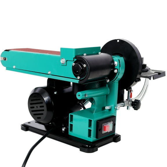 Benchtop Belt & Disc Sander – 4" x 36" Belt, 6" Disc, Cast Iron Base, Ideal for Woodworking & Metalworking