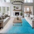 thumbnail image 4 of Summer Beaches Washable Living Room Rugs 5'x8', Casual Oceans Artistic Sea Waves Coastal Landscape Low Pile Throw Large Area Rug Non-Slip Sturdy Edge Binding Carpet for Living Room Kitchen Office, 4 of 9