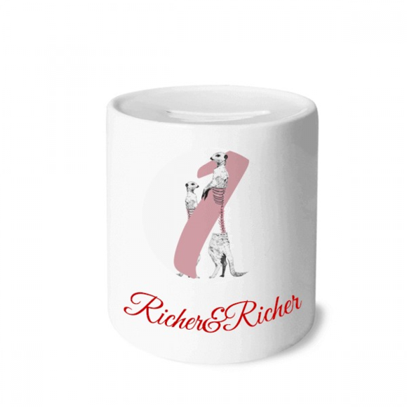 fox animal stands meat food bs Rich and Rich Bank Saving Box Coin