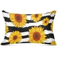 thumbnail image 3 of GZHJMY Sunflower Standard Pillowcase Super Soft Cozy Plush Pillow Case with Zipper for Sofa Bed Couch, 20 x 26 Inch, 3 of 7