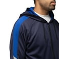 thumbnail image 5 of CULTURA Men's Light Weight Active Hooded Sweater For Gym & Running, Athletic Hoodie, Navy/Royal Blue/Heather Grey, X-Large, 5 of 5
