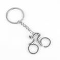 thumbnail image 3 of Keychain Silver Bicycle Riding Keyring Solid Lightweight Cycling Storage Tools Ergonomic Design Connecting Fasteners Jewelry Decoration, 3 of 5