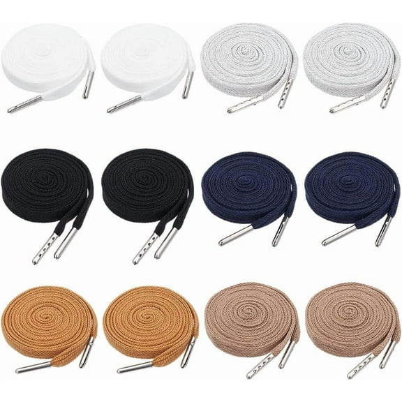 12Pcs 18.37 Yards Corset Lace Cord 0.31 Inch Polycotton Drawstring Cords Corset Waist Belt Lace-up Tied for Garment Accessories Sports Pants Sweatpants Sweater 6 Colors