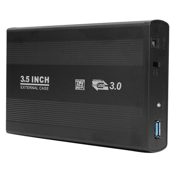 JQSM Externe 3,5 Pouces SSD Boîtier de Disque Dur 5-Gbps USB 3.0 à SATA Port HDD Boîte