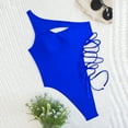 thumbnail image 5 of Lopeceal Sexy Women’s One Piece Swimsuit Cutout Lace Up One Shoulder Bathing Suit, 5 of 8