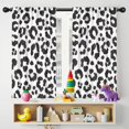 thumbnail image 5 of Blackout Kids Curtains,White and Black Of Leopard Print Childrens Insulated Curtains Set Of 2,Bedroom Essentials,Toddler Room Decor 42"x54", 5 of 5
