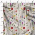 thumbnail image 2 of Soimoi Japan Crepe Satin White Fabric By the Yard - 54 Inch Wide - Florals Print Fabric - Elegant and Timeless Patterns for Fashion and Home Decor Printed Fabric, 2 of 6
