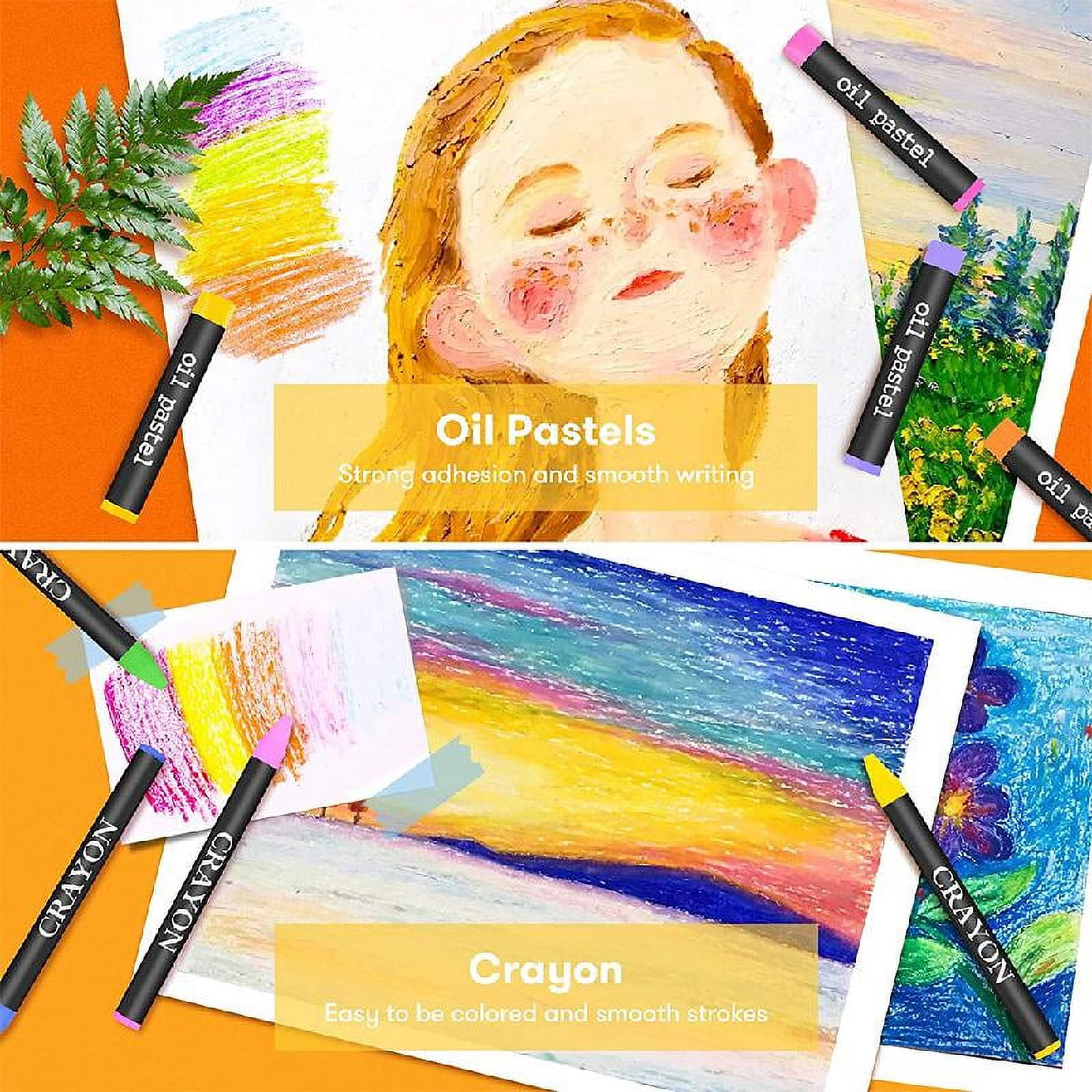 Art Painting Supplies 150 Piece Deluxe Art Set for Adults and Kids, Drawing Painting Kit in Wooden Box