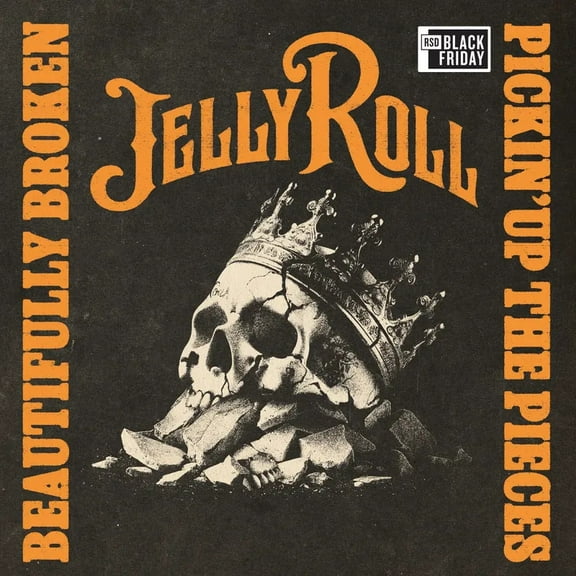 Jelly Roll – Beautifully Broken (Pickin' Up The Pieces) LP tequila sunrise