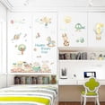 thumbnail image 2 of A set of animal wall stickers with hot air balloon, clouds, sun - wall decoration for children's room, baby room, living room, 2 of 5