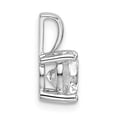thumbnail image 2 of 14k White Gold 1 1/2 carat Certified Lab Grown Diamond VS+ F+ Round Complete Four Prong Pendant, 2 of 4
