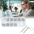 thumbnail image 4 of Glasses Screws, Repair Screws Kit Stainless Steel Strong Convenient Multi Function With Storage Box Screwdriver  For Cellphone, 4 of 8
