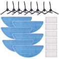 thumbnail image 1 of Kit de filtro HEPA XCF para ZACO V5s pro V5x ILIFE V5s V5 V3s V3 Pro 6 filtros 6 toallitas 8 cepillos laterales, 1 of 4