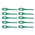 thumbnail image 2 of 100Pcs Plastic Cutter Blades Lawn Mower Trimmer Blade Replacement Manual Pruning ToolsGreen, 2 of 14
