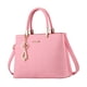 thumbnail image 1 of Bolso de hombro para mujer, de gran capacidad, de piel sintética, informal, a la moda Rosa, 1 of 7